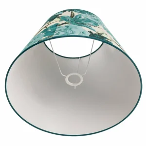 Shop Duolla Abat-jour Sofia hauteur 31 cm, turquoise fleuri