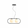 Cheap Aluminor Tacatac suspension, 2 abat-jour en verre