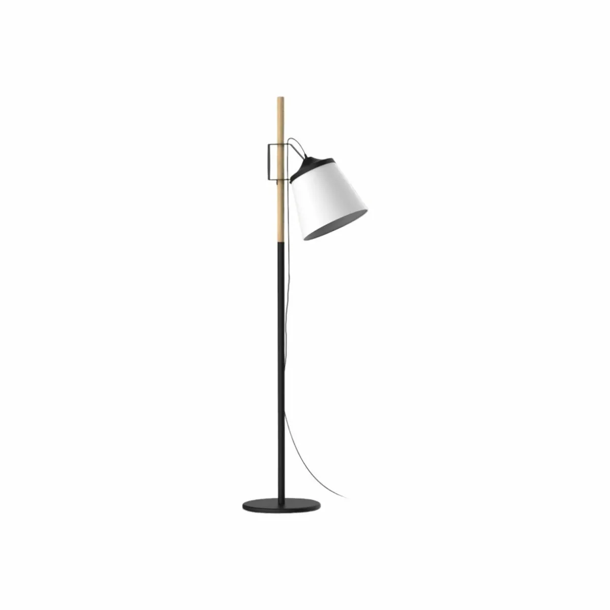 aluminor_woody_lampe_sur_pied_noireblanchebois_1.webp Flash Sale Aluminor Woody lampe sur pied, noire/blanche/bois