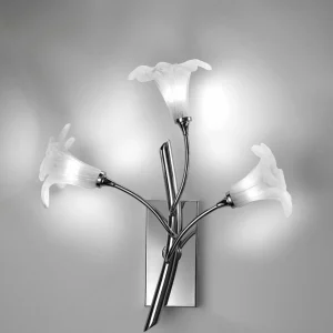 Best Cremasco Applique 7142 3 lampes, chromé/transparent