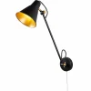 Flash Sale Searchlight Applique 6302 en métal, noir-doré