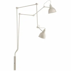 Discount ALDEX Applique 814, réglable, à 2 lampes, blanche
