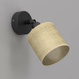 Shop Luminex Applique Adeline avec abat-jour en jute, à 1 lampe