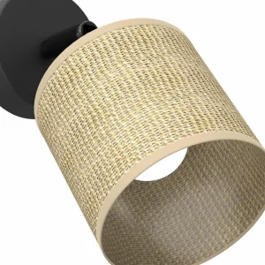 Shop Luminex Applique Adeline avec abat-jour en jute, à 1 lampe