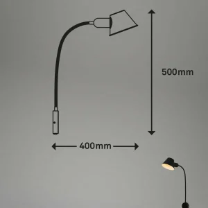 Flash Sale Briloner Applique Brello, fixation ronde, noire