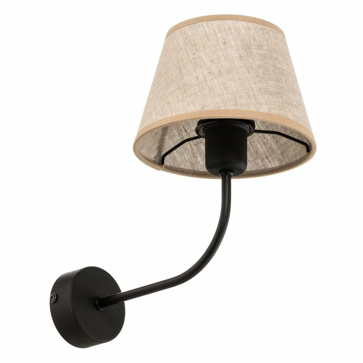 applique_chicago_avec_abatjour_en_lin_1.webp Hot TK Lighting Applique Chicago avec abat-jour en lin