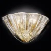 Shop Novaresi Applique en verre Alba dorée 24 carats