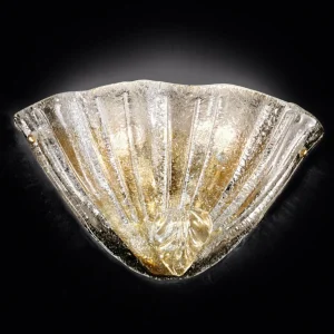 Shop Novaresi Applique en verre Alba dorée 24 carats