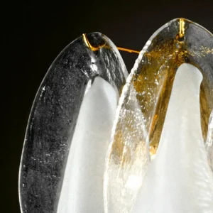 Outlet Novaresi Applique en verre Rondini avec de l’or 24 carats
