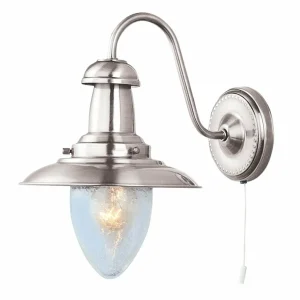 Clearance Searchlight Applique Fisherman en argenté