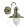 Best Sale Searchlight Applique Fisherman en laiton ancien