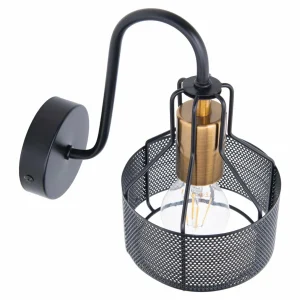 Outlet Näve Applique Foro, à une lampe, noir/doré