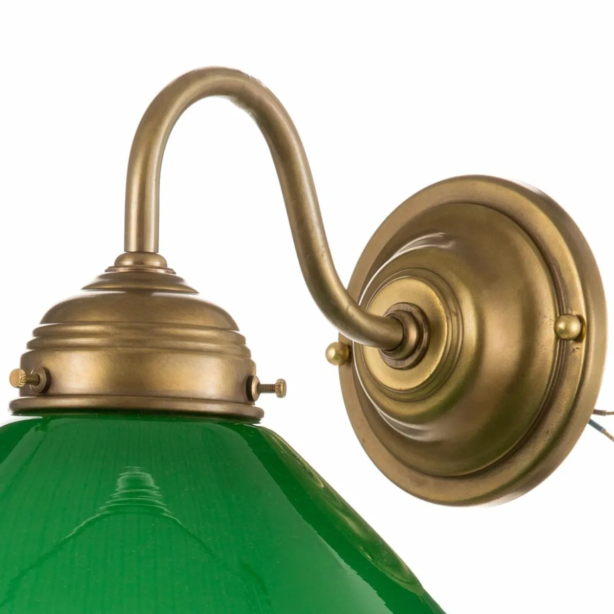 applique_konrad_avec_abatjour_vert_2.webp Cheap Berliner Messinglampen Applique KONRAD avec abat-jour vert