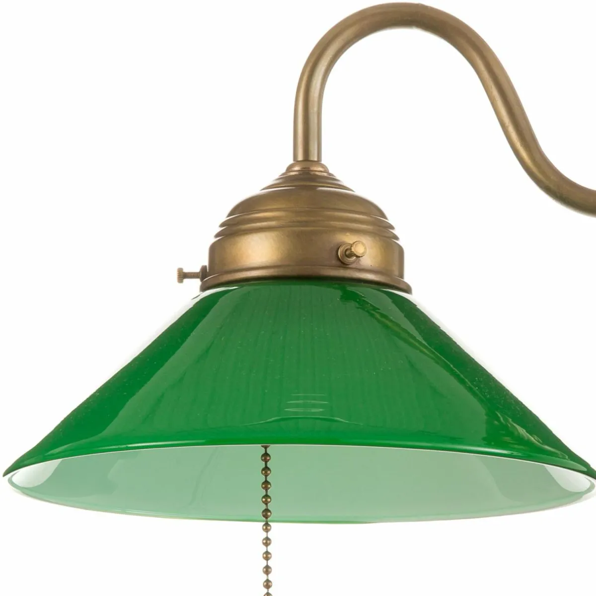 applique_konrad_avec_abatjour_vert_3.webp Cheap Berliner Messinglampen Applique KONRAD avec abat-jour vert