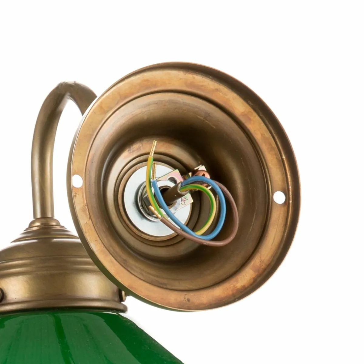 applique_konrad_avec_abatjour_vert_4.webp Cheap Berliner Messinglampen Applique KONRAD avec abat-jour vert