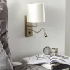 Cheap Hufnagel Applique La Havane à bras liseuse LED blanc crème