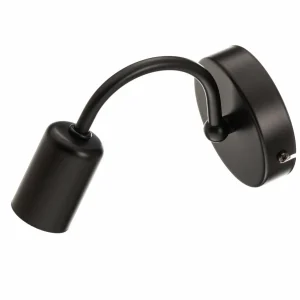 Sale Luminex Applique Milo noire sans abat-jour