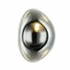 Store Zambelis Applique murale 22048, chrome, verre, hauteur 27,5 cm, E14