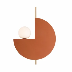 New Zambelis Applique murale 22204, terracotta, métal, verre opalin, Ø 26 cm, G9