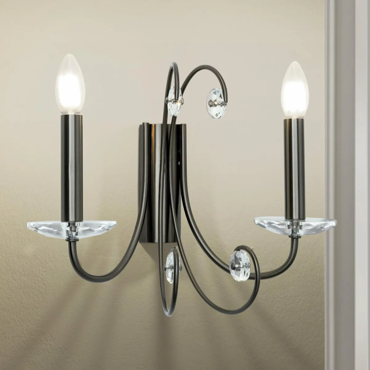 applique_murale_ariane_couleur_nickel_largeur__cm_cristal_2.webp Clearance ORION Applique murale Ariane, couleur nickel, largeur 37,5 cm, cristal