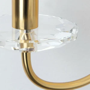 Fashion ORION Applique murale Ariane, doré, largeur 37,5 cm, cristal