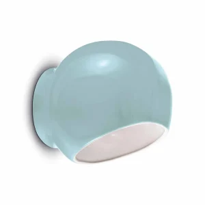 Discount Ferroluce Applique murale Ayrton en céramique, bleu
