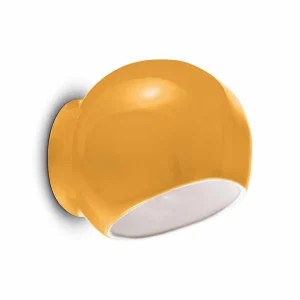 Outlet Ferroluce Applique murale Ayrton en céramique, jaune