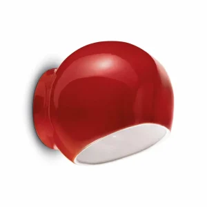 New Ferroluce Applique murale Ayrton en céramique, rouge