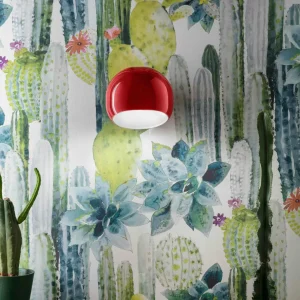 New Ferroluce Applique murale Ayrton en céramique, rouge