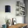 Store Euluna Applique murale Boucle en tissu, bleu foncé