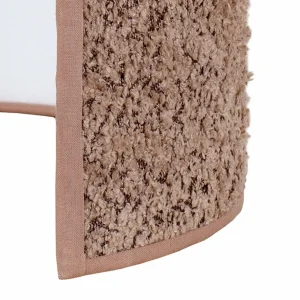 Fashion Euluna Applique murale Boucle en tissu, cappuccino