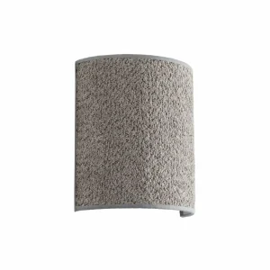 New Euluna Applique murale Boucle en tissu, grise