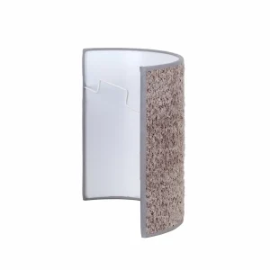 New Euluna Applique murale Boucle en tissu, grise