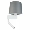 Flash Sale Nowodvorski Lighting Applique murale Chillin avec liseuse, gris