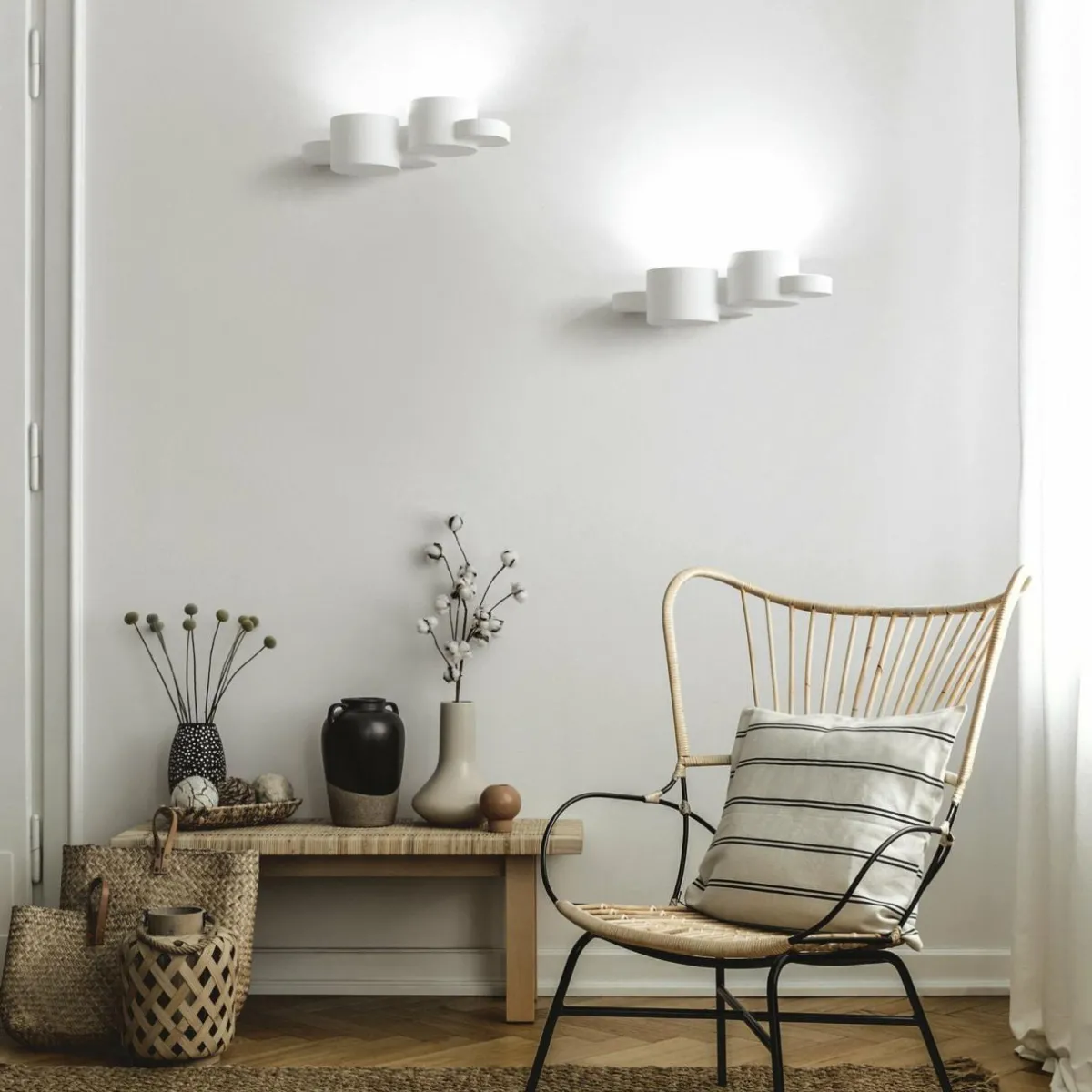 applique_murale_chio__cm_de_large___lampes_blanc_pltre_gx_3.webp Shop TECNICO by Sforzin Applique murale Chio, 33,5 cm de large, à 2 lampes, blanc, plâtre, GX53