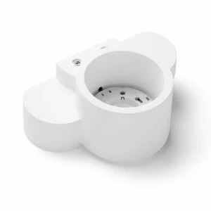 Store TECNICO by Sforzin Applique murale Chio, 20 cm de large, blanc, plâtre, GX53
