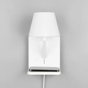 Cheap Trio Lighting Applique murale Comfort, blanc mat, métal, fiche, E14