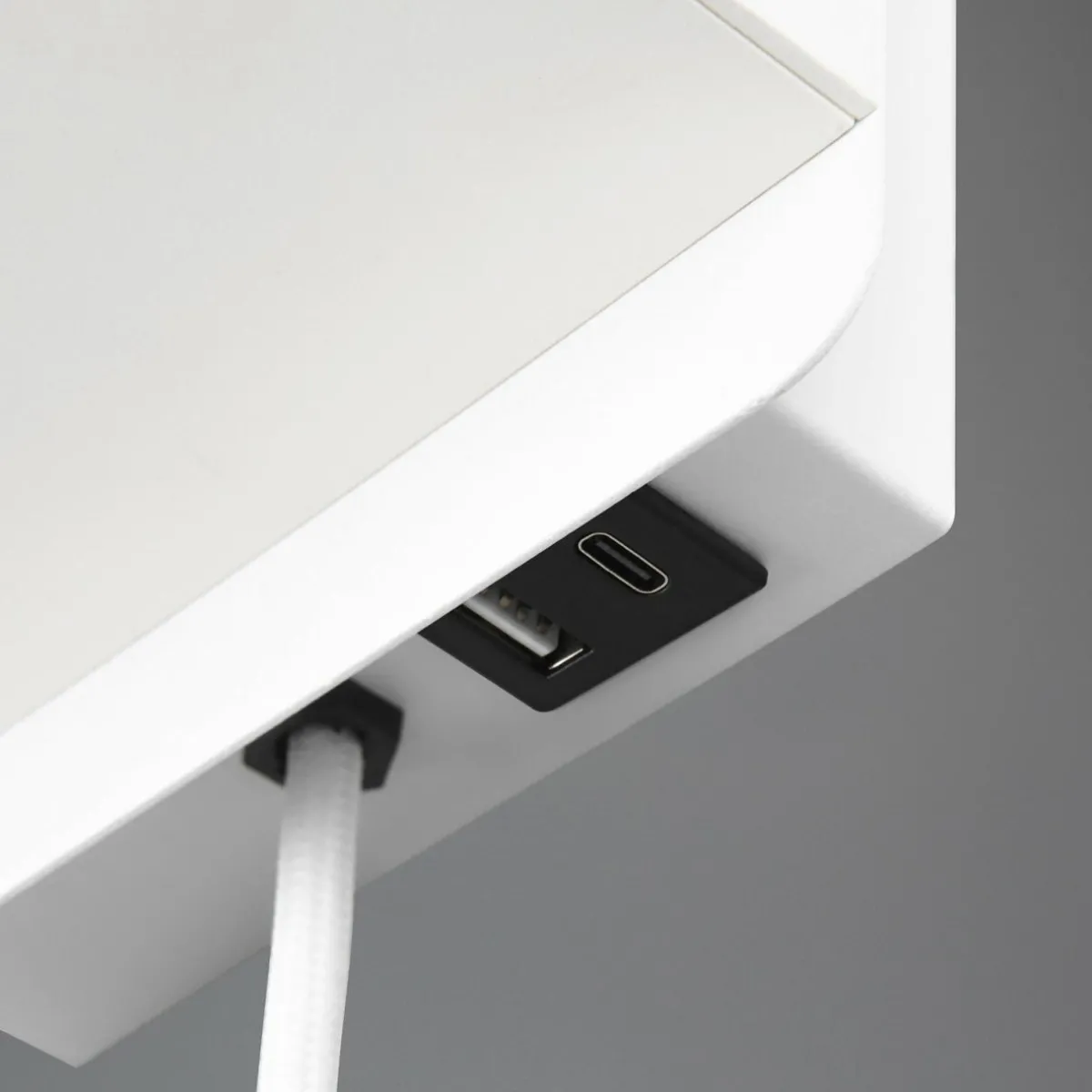 applique_murale_comfort_blanc_mat_mtal_fiche_e_3.webp Cheap Trio Lighting Applique murale Comfort, blanc mat, métal, fiche, E14