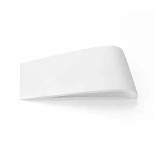 Fashion TECNICO by Sforzin Applique murale Delfi, blanc, plâtre, largeur 35 cm, G9