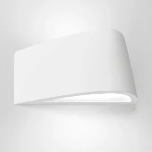 Fashion TECNICO by Sforzin Applique murale Delfi, blanc, plâtre, largeur 35 cm, G9