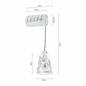 Flash Sale BRITOP Applique murale Flarino, pin, à 1 lampe