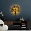 Outlet Opviq Applique murale Heart Tree V2, noir, métal, prise, interrupteur