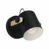 Hot EGLO Applique murale Hornwood, Ø 17 cm, noir/brun, acier