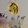 Flash Sale Opviq Applique murale Horse, noir, métal, 57 x 41 cm, câble de connexion
