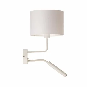 Fashion Nowodvorski Lighting Applique murale Hotel Plus avec liseuse, blanc