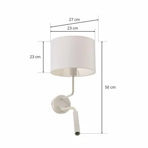 Fashion Nowodvorski Lighting Applique murale Hotel Plus avec liseuse, blanc