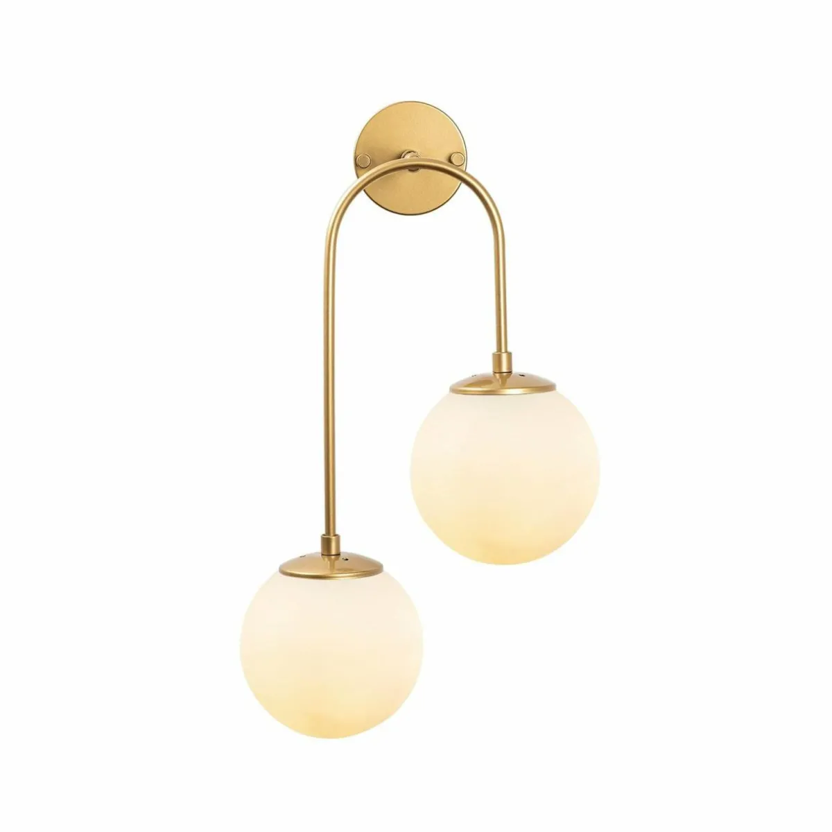 applique_murale_jewel__dor_verre_opalin__x__cm___lampes_0.webp Store Opviq Applique murale Jewel 10585 doré, verre opalin 55 x 30 cm à 2 lampes