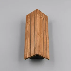 Outlet Trio Lighting Applique murale Karuni, naturel, bois, métal, E14