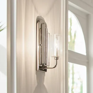Shop Quintiesse Applique murale Kimrose, à 1 lampe, nickel poli