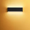 Online Linea Light Applique murale LED Box W2 Bi-Emission, L 31,9 cm, noir, 2700 K